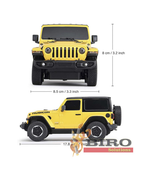 RS Masina cu telecomanda RASTAR 1:24 JEEP Wrangler JL, galbena